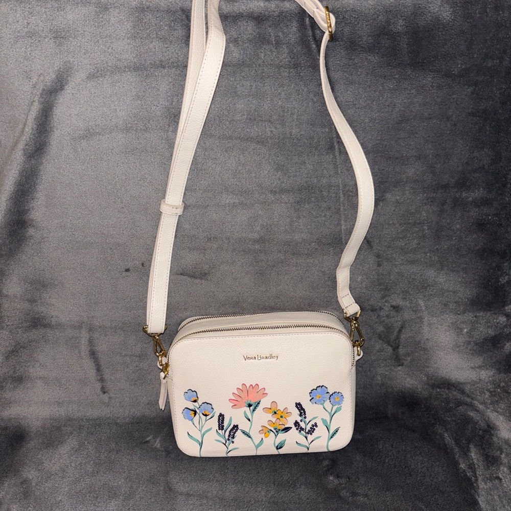 Vera Bradley Cream Floral Crossbody Bag